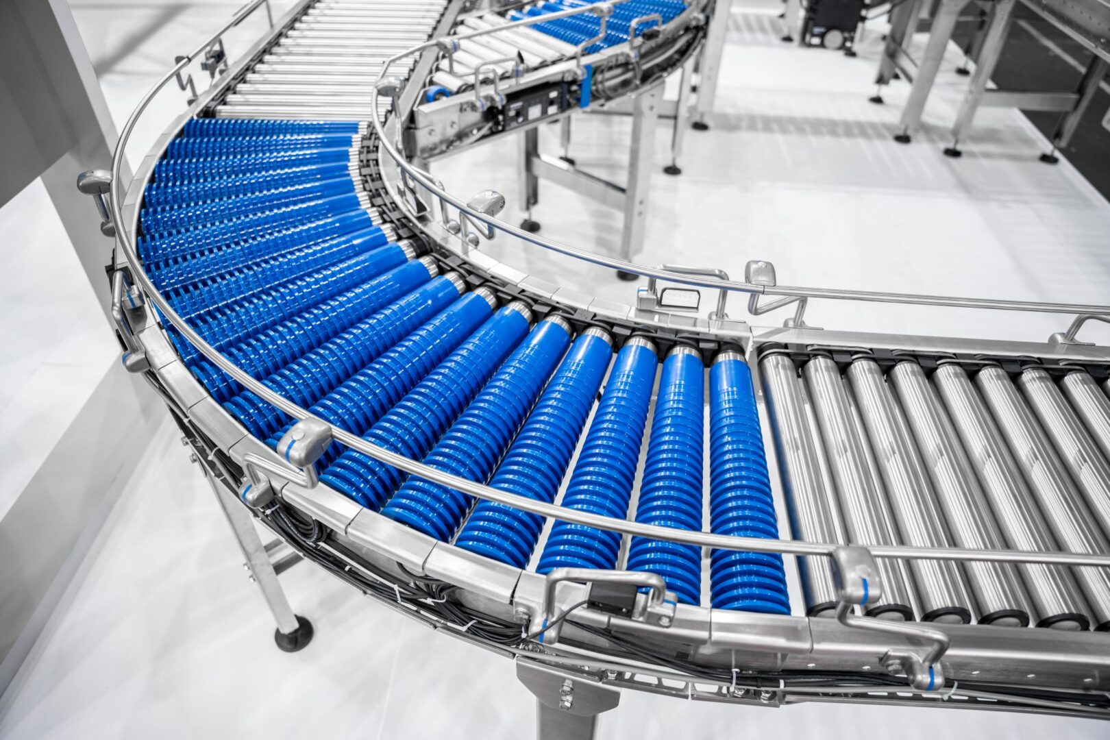 Conveyor belt in a factory
